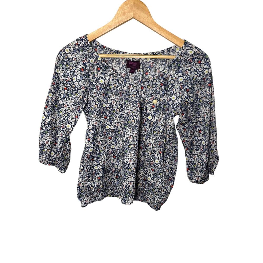 Liberty Fabric J.Crew Floral Blouse XXS